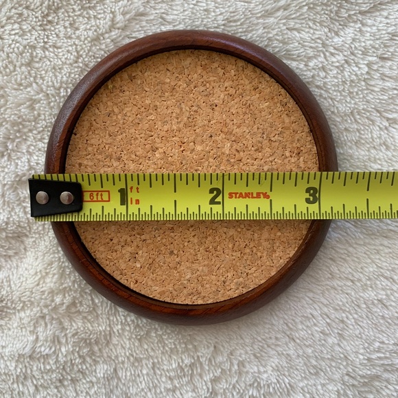 Small round wooden coasters Set of 8 - Picture 2 of 5